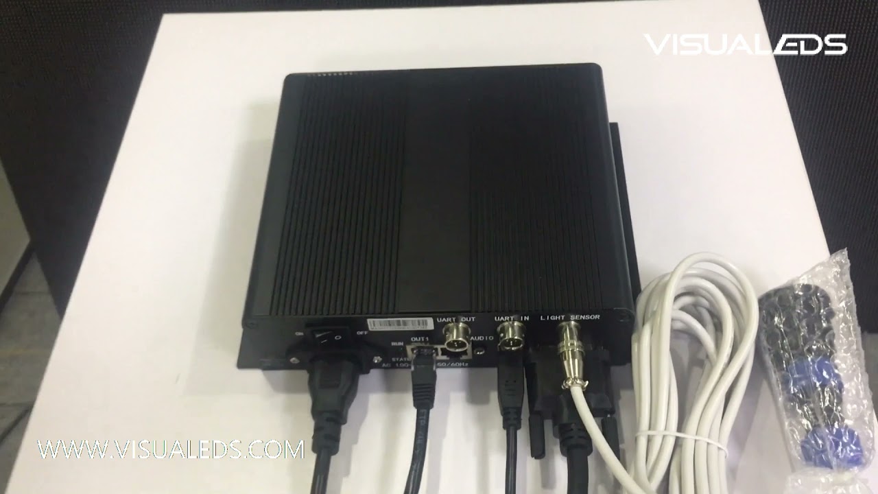 MCTRL300 connects to Light Sensor set automatic brightness adjustment operation by NovaLCT5.4.0
