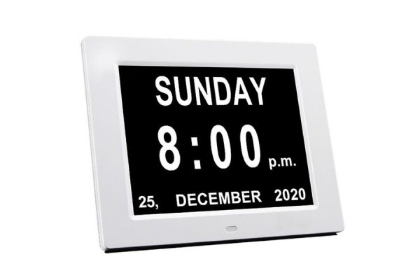 Digital Calendar Day Clock,8 Inch Orientation Dementia Clock